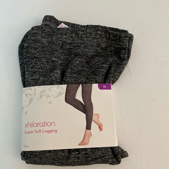 Xhilaration Heathered Black Leggings - Picture 1 of 2